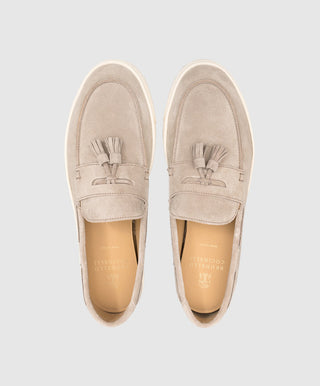 Brunello Cucinelli Suede Tassel Loafers with Casual Sole