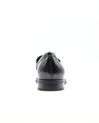 Tods Polished Leather Buckle Loafers Black