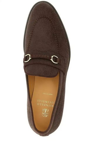 Brunello Cucinelli Mens Slip-on Loafers in Brown
