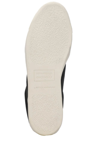 Brunello Cucinelli Pebbled Leather Lace-Up Low-Top Sneakers