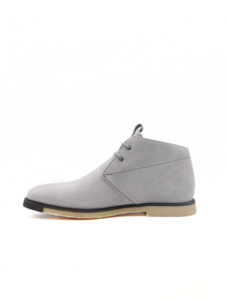 Tods Suede Light Blue-Grey Chukka Boots