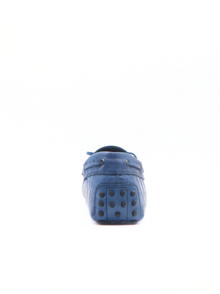 Tods Croc-Embossed Leather Laccetto Gommino Driver Shoes