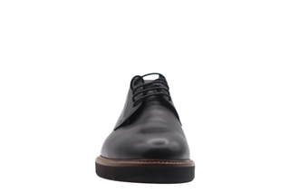 Tods Black Leather Derby Lace-Up Shoes with Stacked Sole
