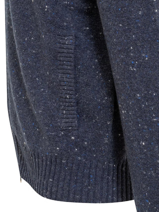 Brunello Cucinelli Flecked Knit Stand-Collar Zip-Up Cardigan