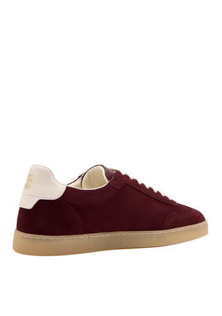 Brunello Cucinelli Mens Sneakers in Burgundy