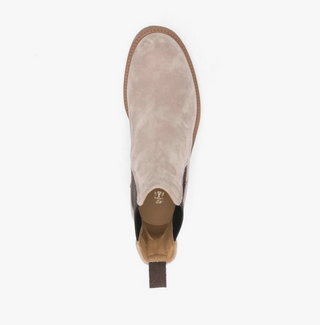 Brunello Cucinelli Suede Chelsea Boots with Lug Sole