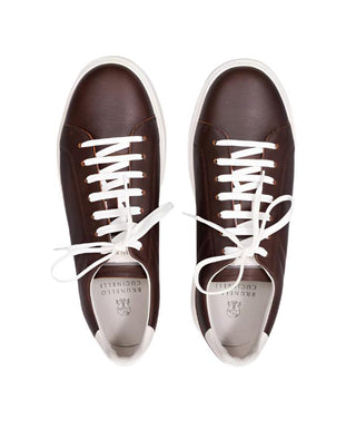 Brunello Cucinelli Brunello Cucinelli Leather Low-Top Sneakers with Contrast Sole
