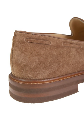 Brunello Cucinelli Suede Moccasins In Brown