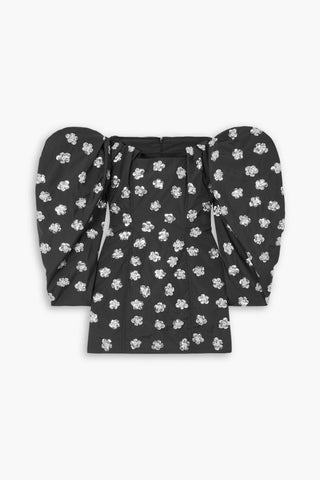 JACQUEMUS SEQUIN-EMBELLISHED TAFFETA MINI DRESS - Size 40