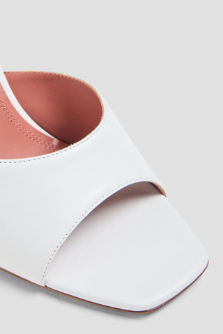 AMINA MUADDI LUPITA LEATHER WEDGE MULES - Size 37