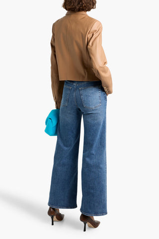 FRAME LE SLIM PALAZZO HIGH-RISE WIDE-LEG JEANS - Size 30