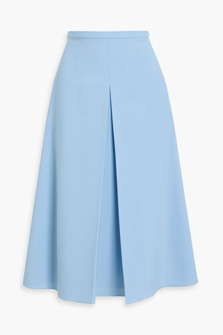 EMILIA WICKSTEAD SATO PLEATED CREPE MIDI SKIRT - Size 12