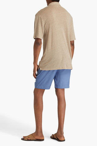FRESCOBOL CARIOCA MELLO LINEN-JERSEY POLO SHIRT - Size M