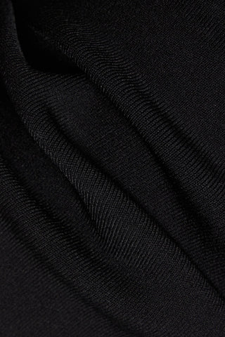 VICTORIA BECKHAM ONE-SHOULDER STRETCH-KNIT TOP - Size 3