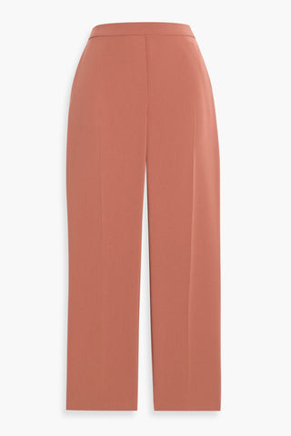THEORY TREECA CROPPED CREPE STRAIGHT-LEG PANTS - Size 0