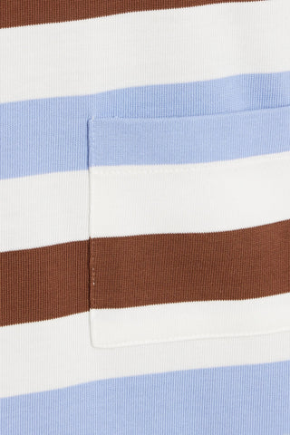 VERONICA BEARD HOVEY STRIPED COTTON TOP - Size XL