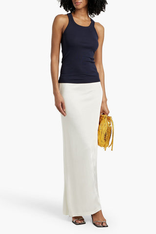 HELMUT LANG SATIN-JERSEY MAXI SKIRT - Size S
