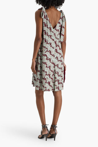 VALENTINO GARAVANI EMBELLISHED SILK-CHIFFON MINI DRESS - Size 40