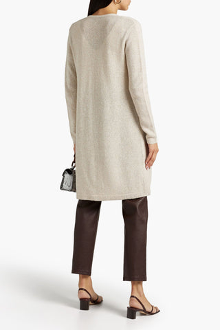 THEORY LINEN AND CASHMERE-BLEND CARDIGAN - Size XS
