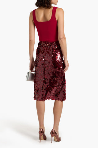 VINCE SEQUINED TULLE SKIRT - Size 4