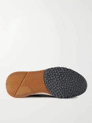 Brunello Cucinelli Suede Mesh Low-Top Sneakers with Contrast Panels