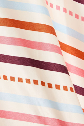 LEMLEM ALUNA STRIPED CREPE DE CHINE MAXI SLIP DRESS - Size M