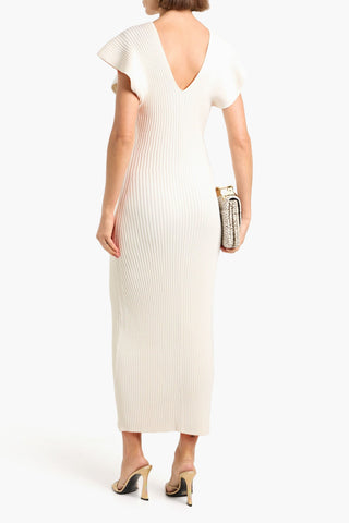 ALTUZARRA RIBBED-KNIT MAXI DRESS - Size S