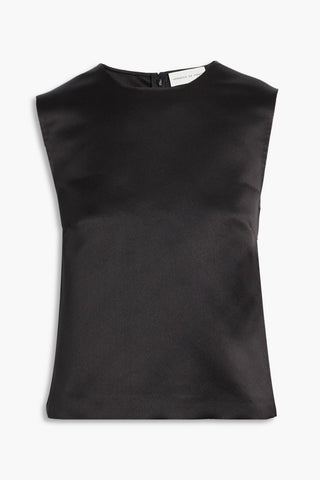 VERONICA DE PIANTE ALLISON DUCHESSE SILK-SATIN TOP - Size 44