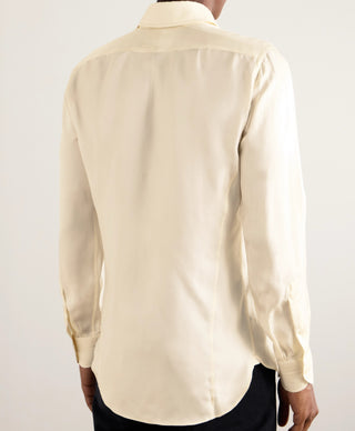 Tom Ford Silk Button-Down Dress Shirt in Light Peach