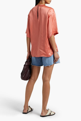 EQUIPMENT AKILAH SILK-SATIN TOP - Size L