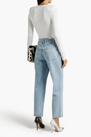 GOOD AMERICAN FADED BOYFRIEND JEANS - Size 34