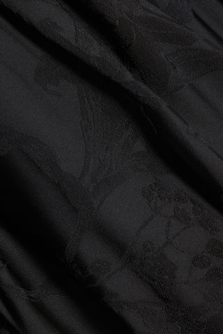 JOHANNA ORTIZ BALLADIST TIERED SATIN-JACQUARD MAXI DRESS - Size 4