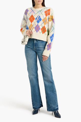 ACNE STUDIOS DISTRESSED HIGH-RISE STRAIGHT-LEG JEANS - Size 25W-32L