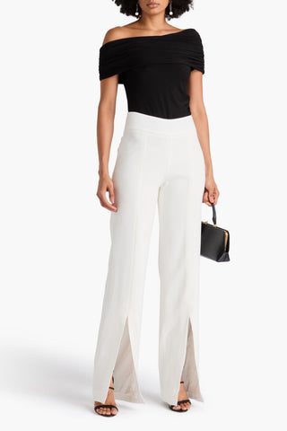 SIMKHAI ARIAH STRETCH-CREPE STRAIGHT-LEG PANTS - Size 6
