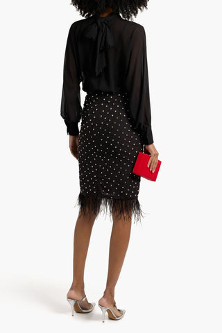 MIKAEL AGHAL CHIFFON BLOUSE - Size 2