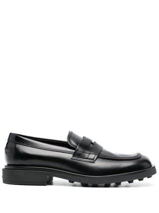 Tods Tod's Polished Leather Penny Loafer with Chunky Sole