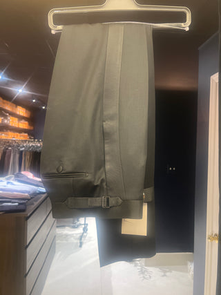 Tom Ford Tom Ford Black Mohair Wool Grosgrain Stripe Tuxedo Pants