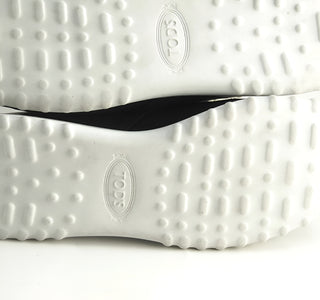 Tods Perforated Suede Low-Top Sneakers with Contrast Sole