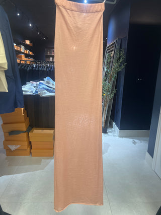 Tom Ford Lightweight Textured Fawn Maxi Skirt