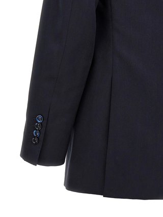 Brunello Cucinelli Wool Double-Breasted Shawl Lapel Tuxedo Jacket