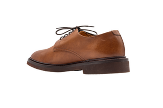 Brunello Cucinelli Smooth Leather Lug Sole Derby Shoes
