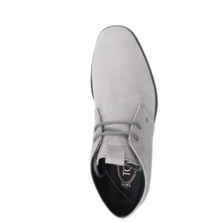 Tods Suede Light Blue-Grey Chukka Boots