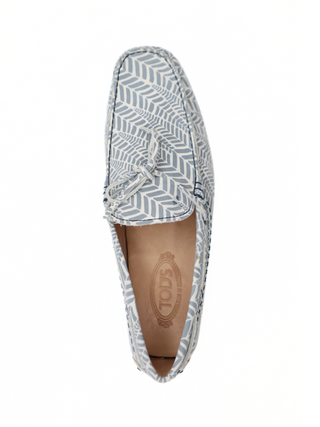 Tods Geometric Pattern Laccetto Driver Shoes