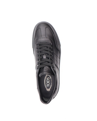 Tods Leather Lace-Up Low-Top Sneakers with Gommino Details