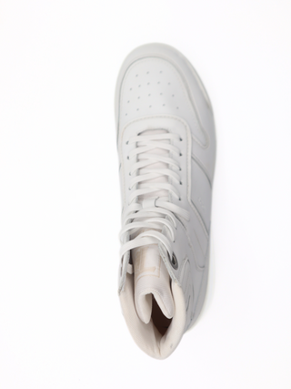 Tods White Leather Lace-Up High-Top Sneakers