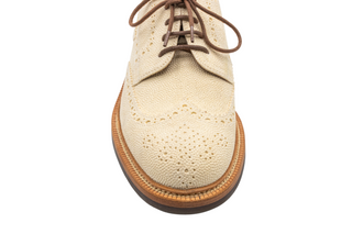 Brunello Cucinelli Stingray-Effect Leather Wingtip Brogue Shoes
