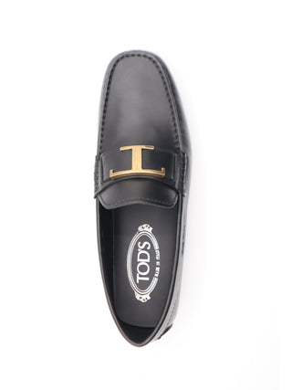 Tods Leather Gommino Driver Shoe with T-Strap