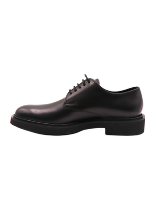 Tods Smooth Leather Laced Loafers with Substantial Sole