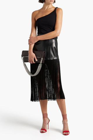 HELMUT LANG ONE-SHOULDER STRETCH-JERSEY TOP - Size M/L