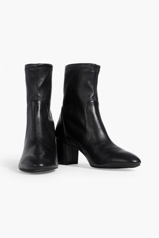 STUART WEITZMAN YULIANA 60 STRETCH-LEATHER ANKLE BOOTS - Size 9